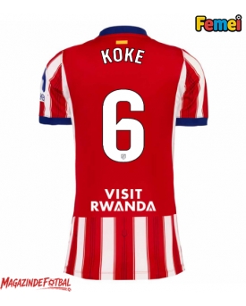Atletico Madrid Koke #6 Tricou Fotbal Replică 2026-27 Femei Acasa Atletico Madrid Koke #6 Tricou Fotbal Replică 2026-27 Femei Acasa